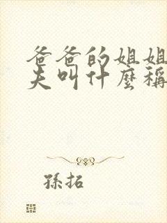 爸爸的姐姐的丈夫叫什么称呼