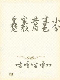 皇家共享小公主楚欢角色分析封面