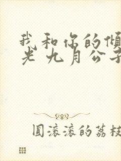 我和你的倾城时光 九月公子