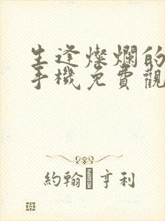 生逢灿烂的日子手机免费观看