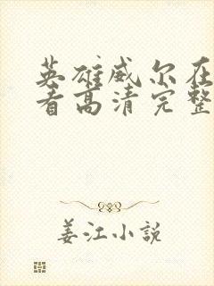 英雄威尔在线观看高清完整版电影