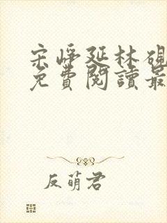 宋峥延林砚小说免费阅读最新章节