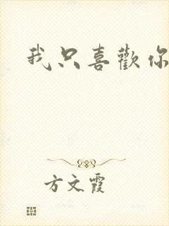 我只喜欢你原著封面