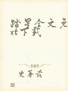 踏星全文免费txt下载