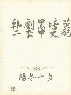 韩剧黑暗荣耀第二季中文配音