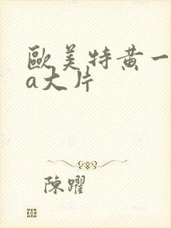 欧美特黄一级aa大片封面