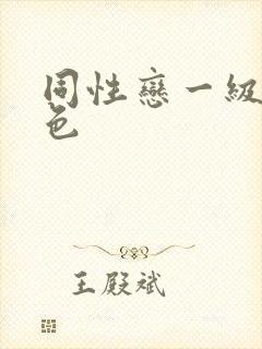 同性恋一级片黄色封面