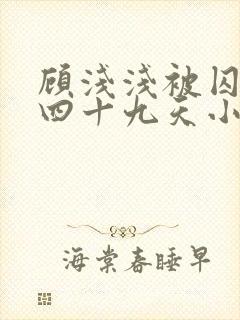 顾浅浅被囚禁的四十九天小说阅读