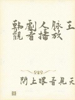 韩剧人脉王免费观看播放封面