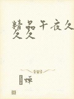 精品午夜久久久久久