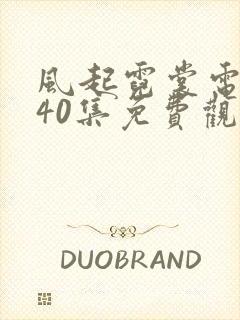 风起霓裳电视剧40集免费观看全集封面