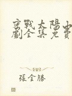 密战太阳山电视剧全集免费封面