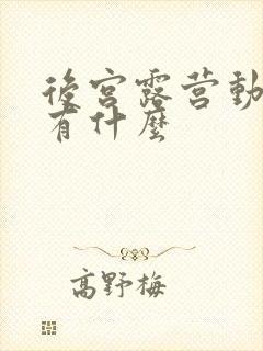 后宫露营动漫还有什么封面