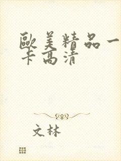 欧美精品一道一卡高清