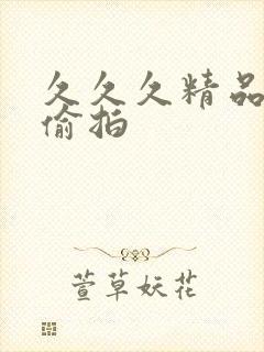 久久久精品这里偷拍封面