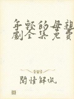 年轻的母亲电视剧全集免费观看