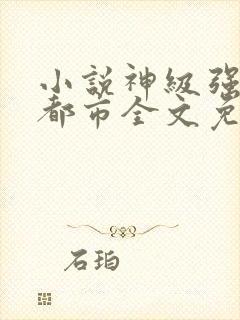 小说神级强者在都市全文免费阅读