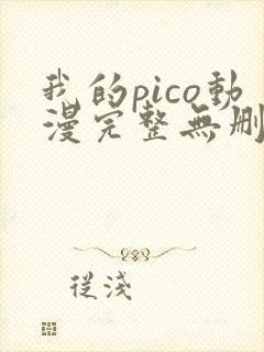 我的pico动漫完整无删减