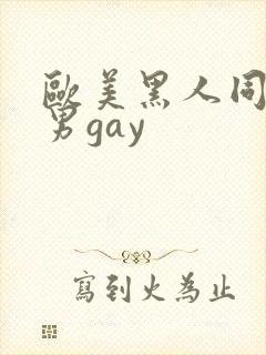 欧美黑人同性男男gay