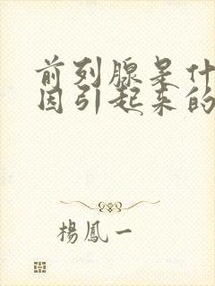 前列腺是什么原因引起来的