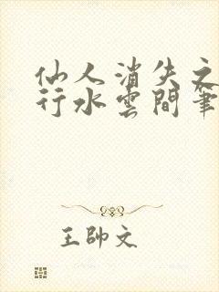 仙人消失之后风行水云间笔趣阁