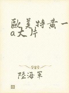 欧美特黄一级aa大片