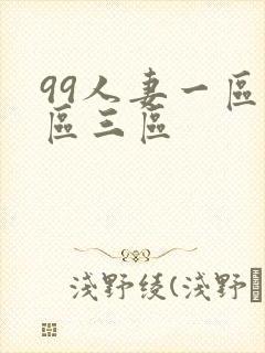 99人妻一区二区三区