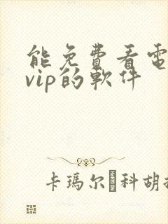 能免费看电视剧vip的软件