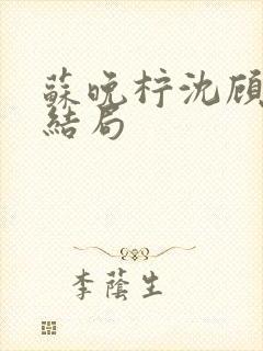 苏晚柠沈顾瑾大结局封面