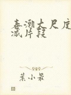 春潮大尺度无删减片段