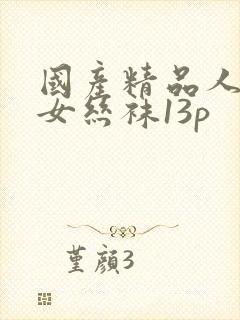 国产精品人妻熟女丝袜13p封面