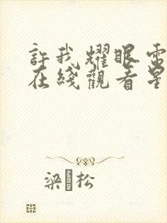 许我耀眼电视剧在线观看星辰影院