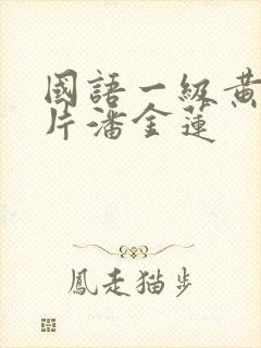 国语一级黄色淫片潘金莲