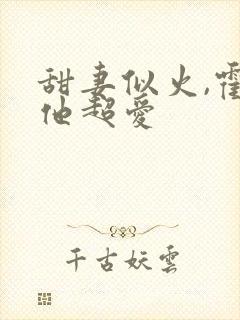 甜妻似火,霍爷他超爱封面