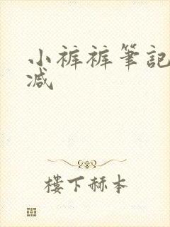 小裤裤笔记无删减封面
