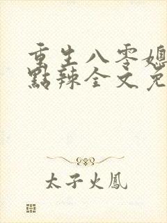 重生八零媳妇有点辣全文免费最新