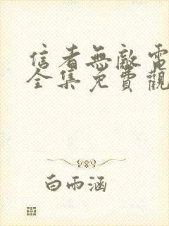 信者无敌电视剧全集免费观看封面