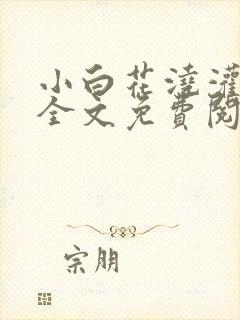 小白花浇灌日常全文免费阅读