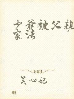 少爷被父亲执行家法封面