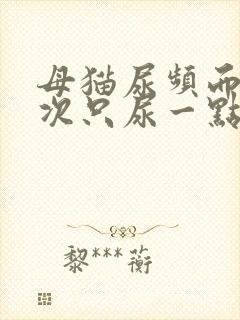 母猫尿频而且每次只尿一点吃什么药封面