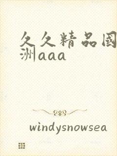 久久精品国产亚洲aaa