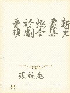 爱于燃尽新生电视剧全集免费观看