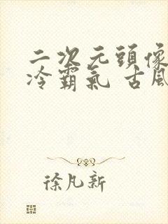 二次元头像女高冷霸气 古风