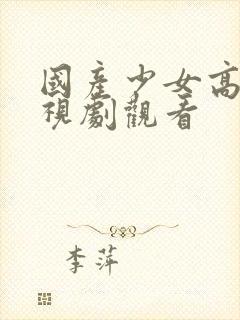 国产少女高清电视剧观看