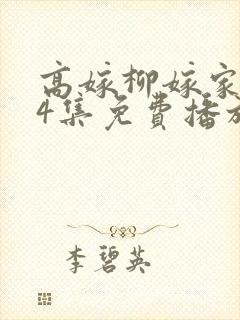 高嫁柳嫁家1到4集免费播放封面