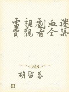 电视剧血迷宫免费观看全集高清