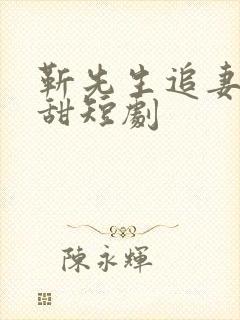 靳先生追妻有点甜短剧