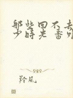 那些回不去的年少时光 番外