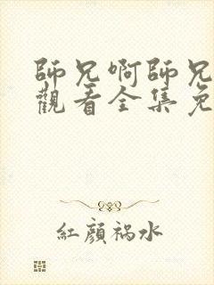 师兄啊师兄在线观看全集免费高清封面