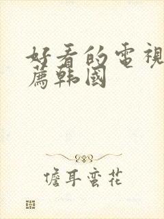 好看的电视剧推荐韩国